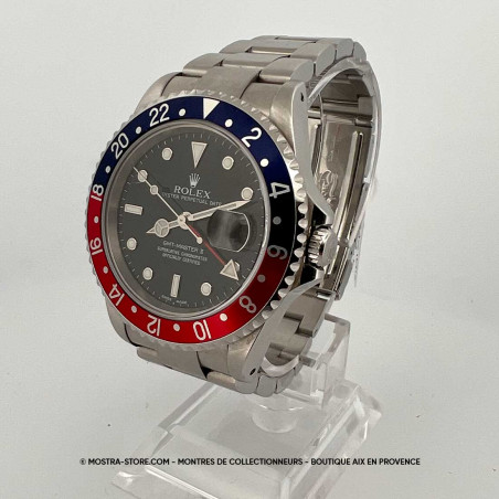 montre-homme rolex-16710-pepsi-gmt-master-2-boutique-montres-occasion-pre-owned-watches-aix-paris-tarbes-perpignan