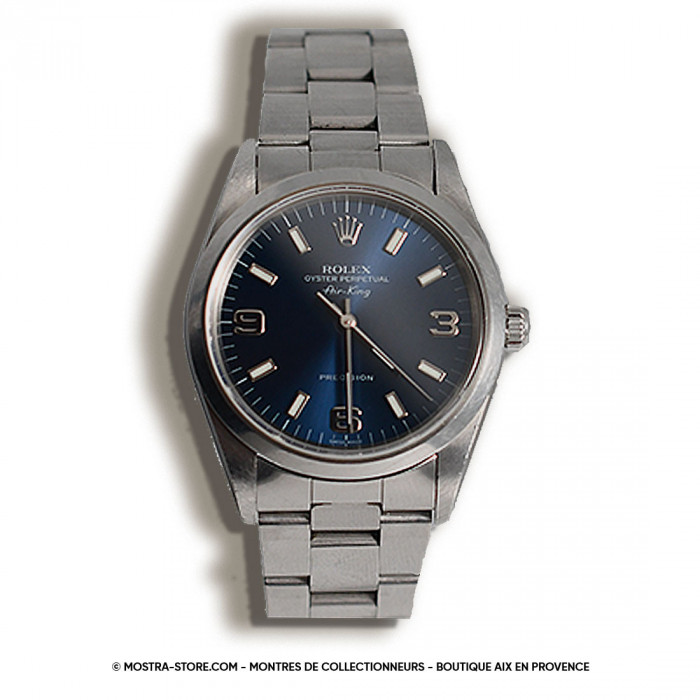 Rolex airking saphir bleu cadran 369