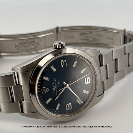 montre-rolex-airking-6-9-3-ref-14000-bleu-mostra-store-aix-pre-owned-watches-aix-provence-paris-lyon-nice-toulon