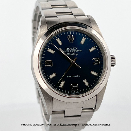 montres-occasion--rolex-airking-6-9-3-ref-14000-bleu-mostra-store-aix-pre-owned-watches-aix-provence-paris-royan-la-rochelle