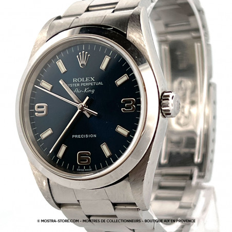 montres-occasion--rolex-airking-6-9-3-ref-14000-bleu-mostra-store-aix-pre-owned-watches-aix-provence-paris-nantes-saint-nazaire