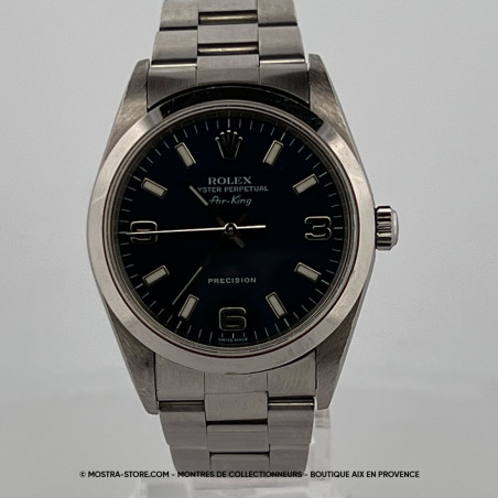montres-occasion--rolex-airking-6-9-3-ref-14000-bleu-mostra-store-aix-pre-owned-watches-aix-provence-paris-la-baule-nantes