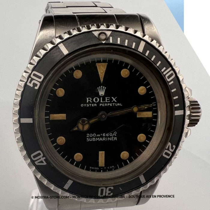 Rolex submariner 5513 meter first non serif fullset
