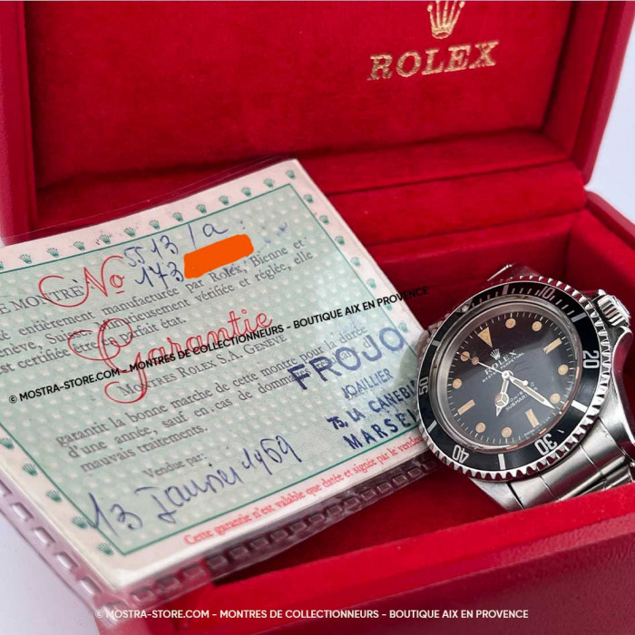 Rolex submariner 5513 meter first non serif fullset