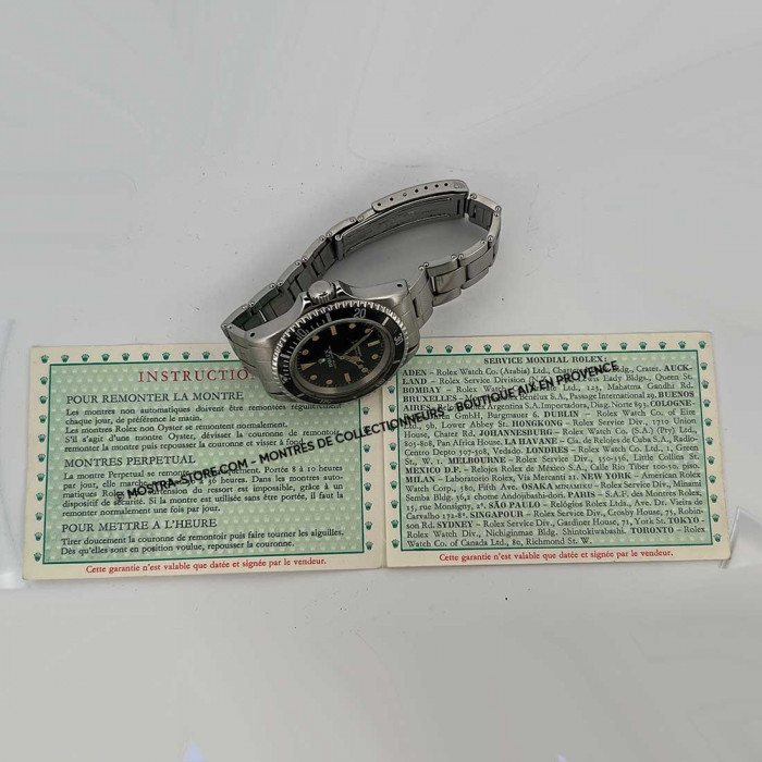 Rolex submariner 5513 meter first non serif fullset