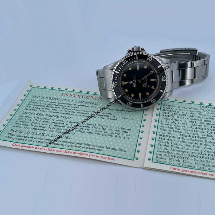 Rolex submariner 5513 meter first non serif fullset