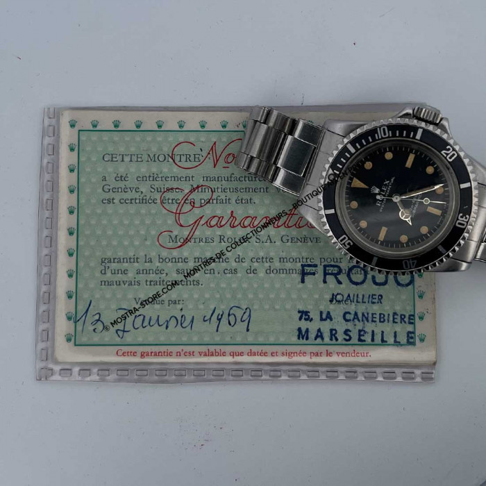 Rolex submariner 5513 meter first non serif fullset