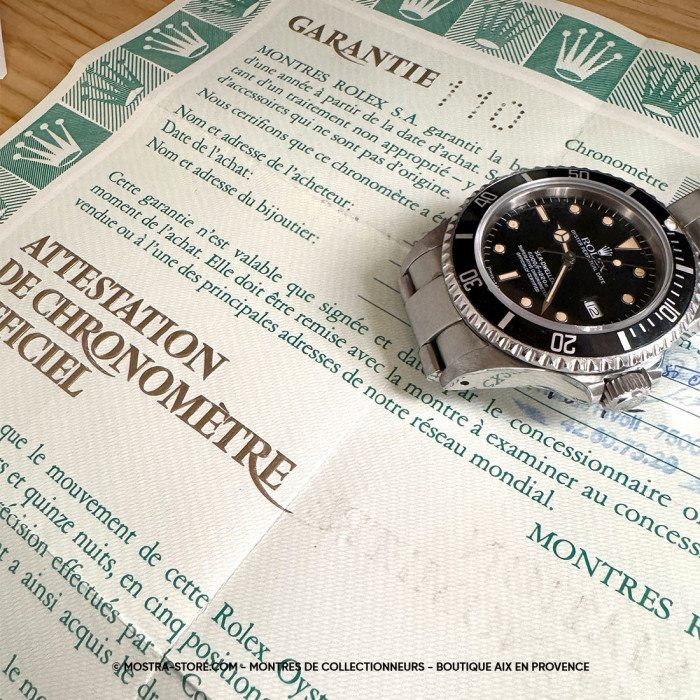 Rolex seadweller tritium fullset et service