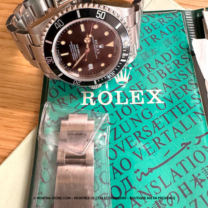 Rolex seadweller tritium fullset et service