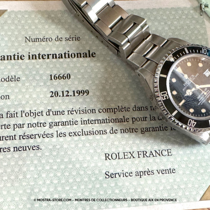 Rolex seadweller tritium fullset et service