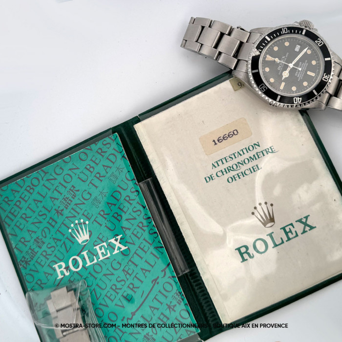 Rolex seadweller tritium fullset et service