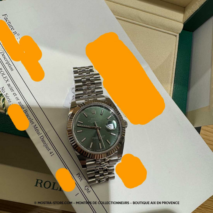 Rolex datejust 41 cadran vert jubile