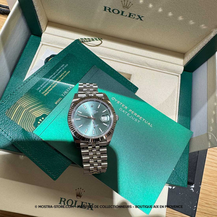 Rolex datejust 41 cadran vert jubile