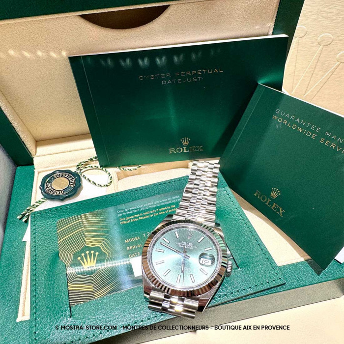 Rolex datejust 41 cadran vert jubile