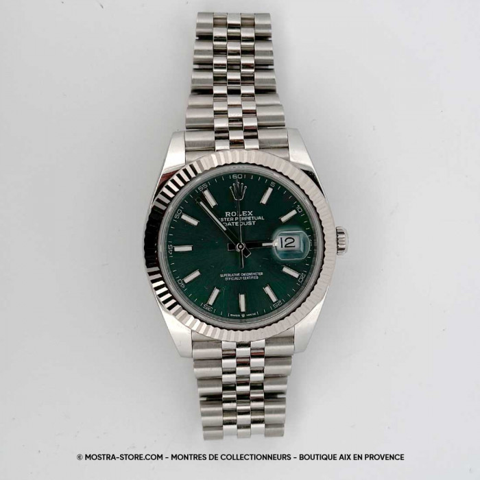 Rolex datejust 41 cadran vert jubile