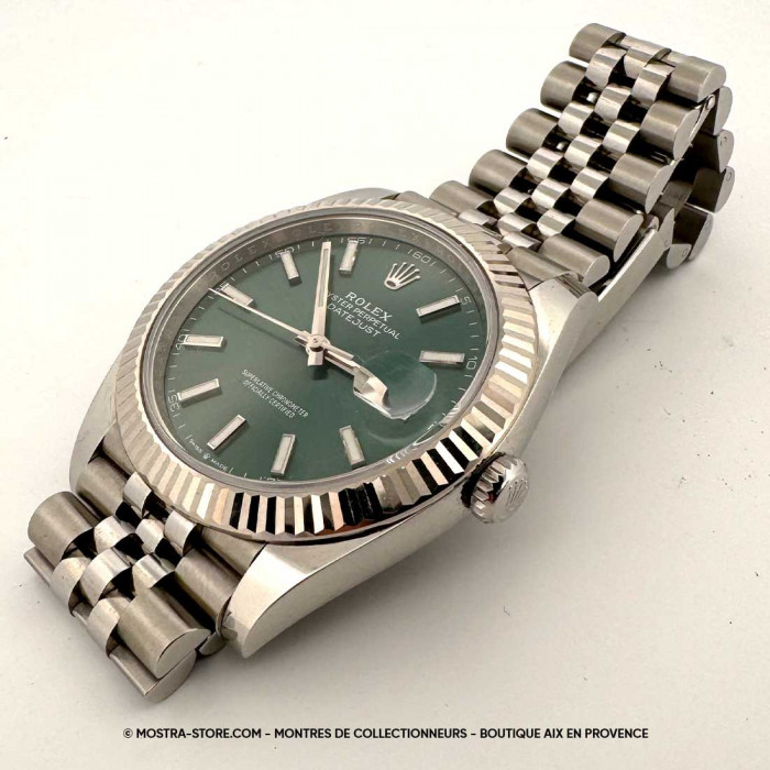 Rolex datejust 41 cadran vert jubile