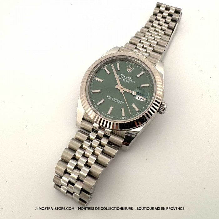 Rolex datejust 41 cadran vert jubile