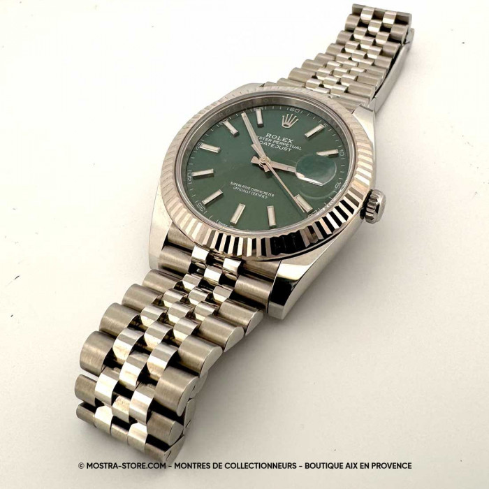 Rolex datejust 41 cadran vert jubile