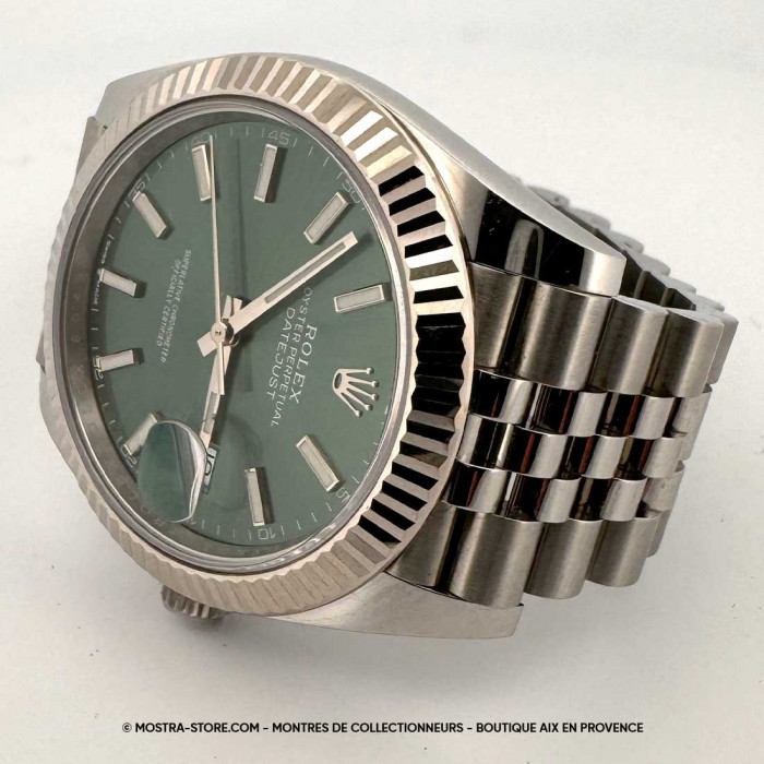 Rolex datejust 41 cadran vert jubile