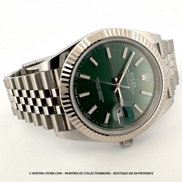 Rolex datejust 41 cadran vert jubile