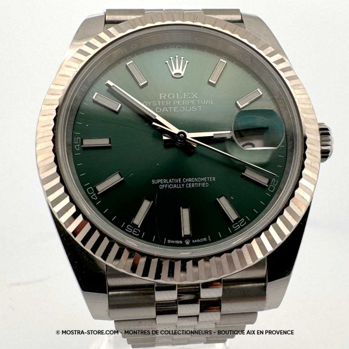 Rolex datejust 41 cadran vert jubile