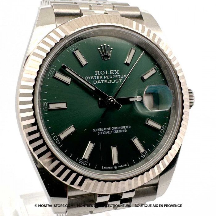 Rolex datejust 41 cadran vert jubile