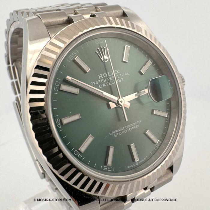 Rolex datejust 41 cadran vert jubile
