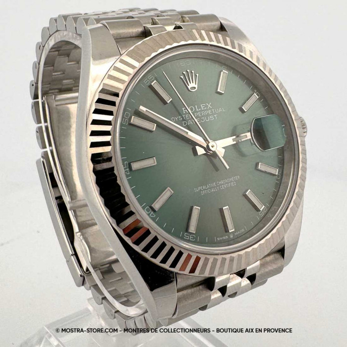 Rolex datejust 41 cadran vert jubile