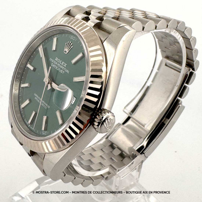 Rolex datejust 41 cadran vert jubile