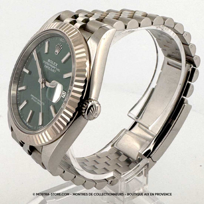 Rolex datejust 41 cadran vert jubile
