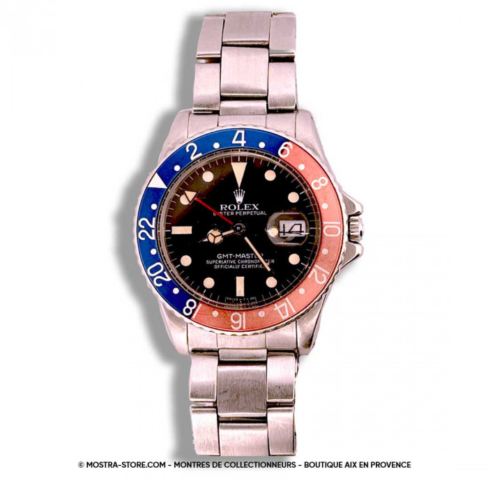 Rolex gmt master pepsi mat dial crown guards
