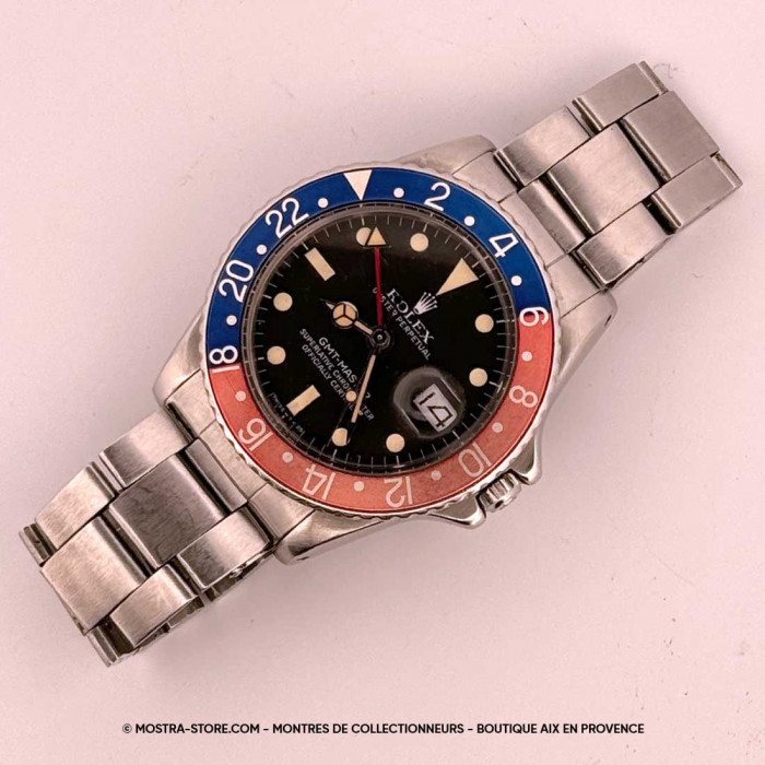 Rolex gmt master pepsi mat dial crown guards