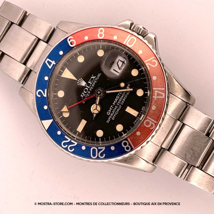 Rolex gmt master pepsi mat dial crown guards