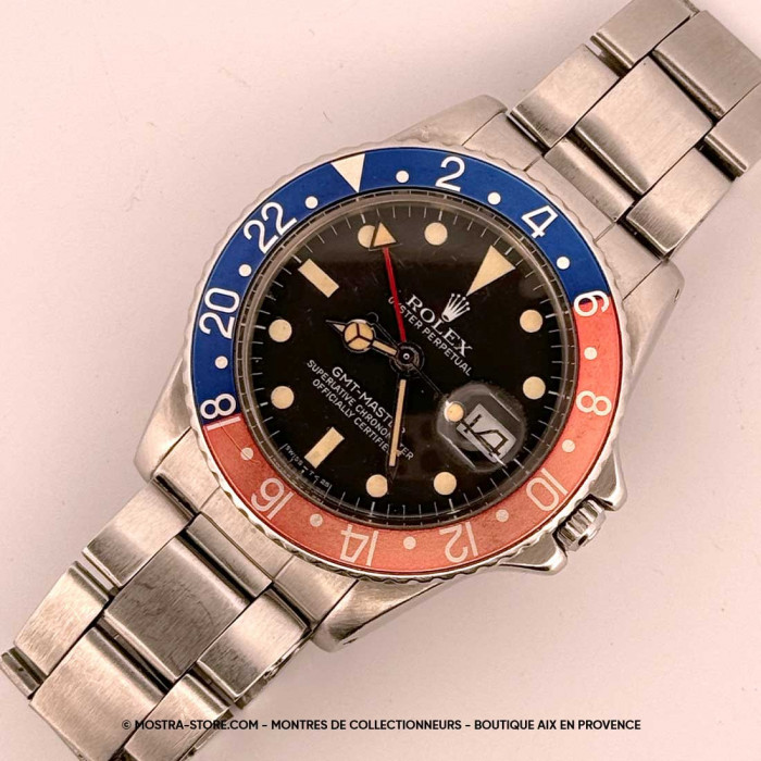 Rolex gmt master pepsi mat dial crown guards