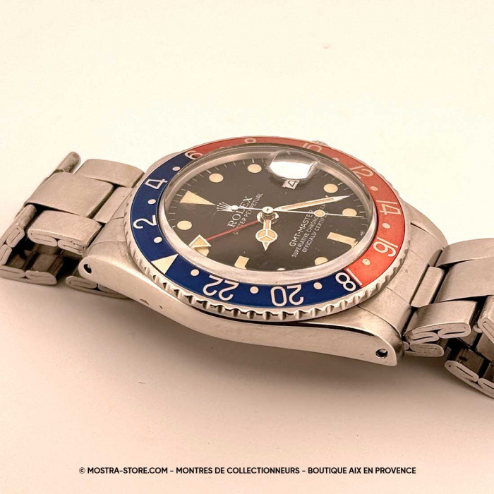 Rolex gmt master pepsi mat dial crown guards