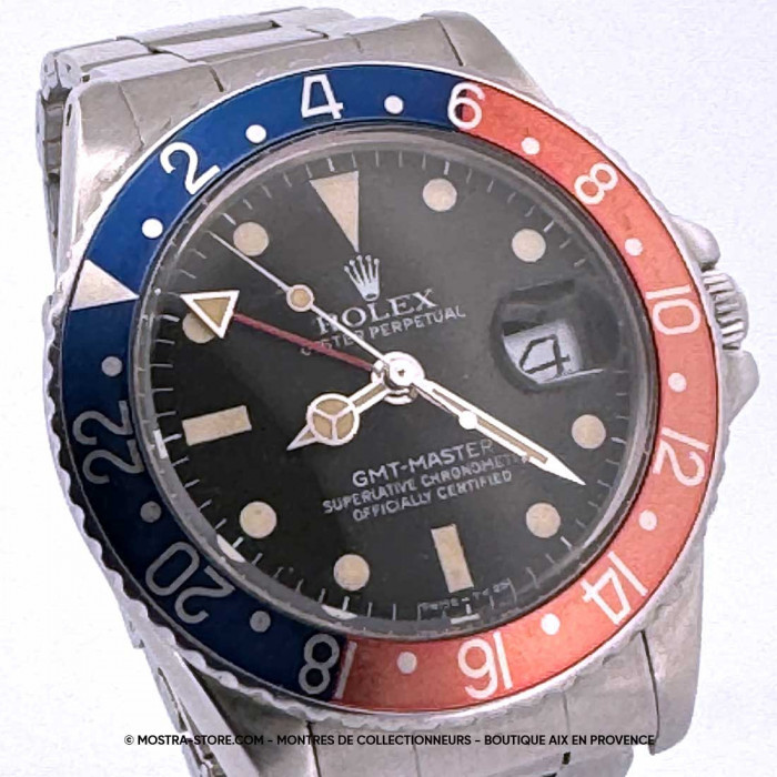 Rolex gmt master pepsi mat dial crown guards