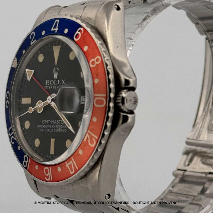 Rolex gmt master pepsi mat dial crown guards
