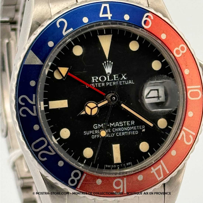 Rolex gmt master pepsi mat dial crown guards