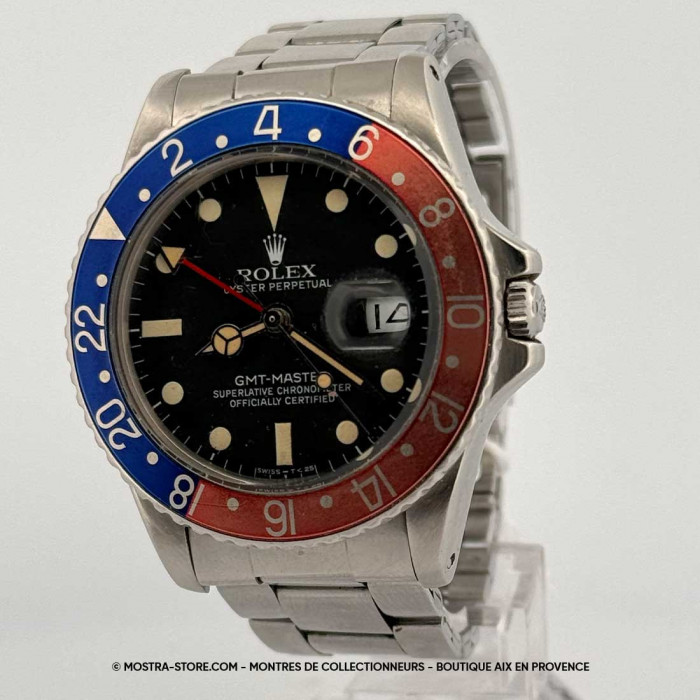 Rolex gmt master pepsi mat dial crown guards
