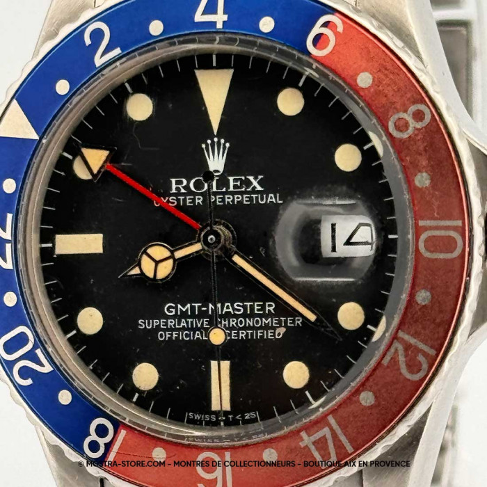 Rolex gmt master pepsi mat dial crown guards