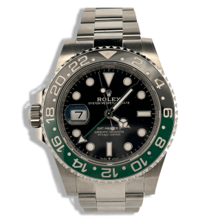 Rolex gmt master ii gaucher verte et noire 126720 vtnr fullset 2023