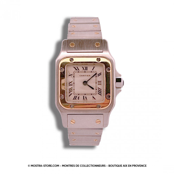 Cartier santos 1567 galbée medium quartz