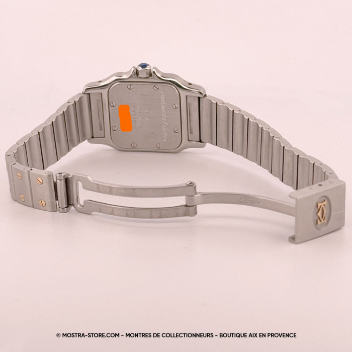 Cartier santos 1567 galbée medium quartz