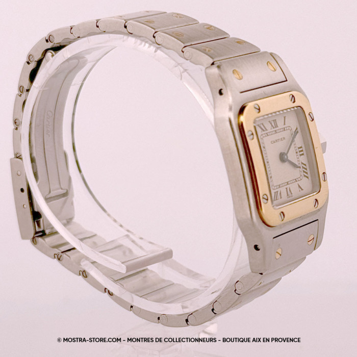 Cartier santos 1567 galbée medium quartz