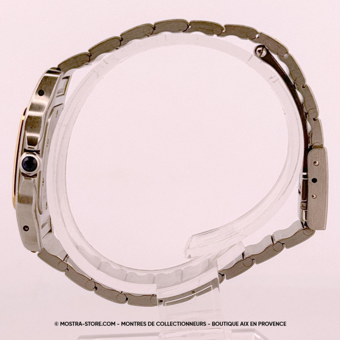 Cartier santos 1567 galbée medium quartz