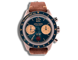cortina 1954 chronographe bleu