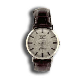 Longines automatique guillochée sun-dial
