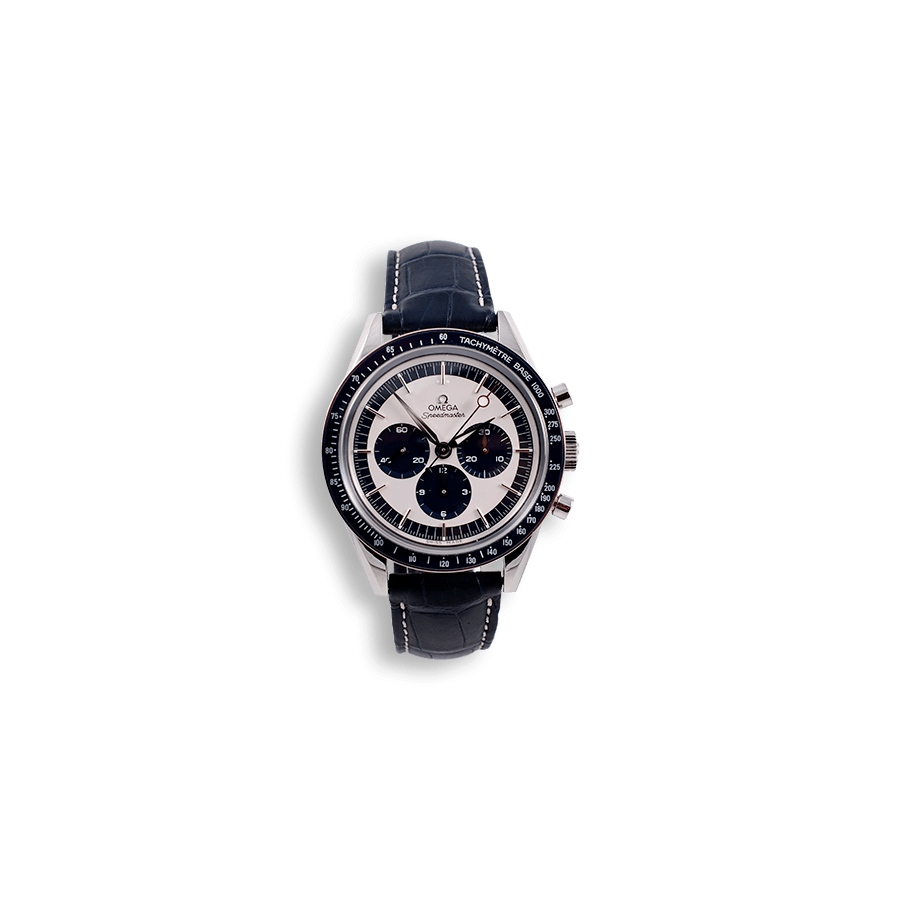 montre-de-collection-omega-speedmaster-edition-panda-blue-watch-newman-vintage-style-mostra-store-aix-en-provence