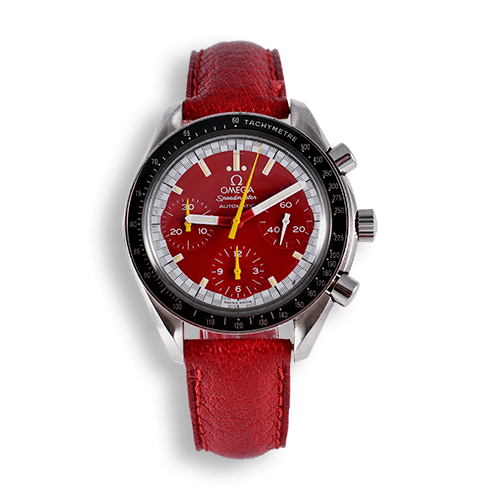 montre-omega-speedmaster-vintage-limited-edition-scuderia-ferrari-michael-schumacher-watches-chronos-courses-mostra-store-aix