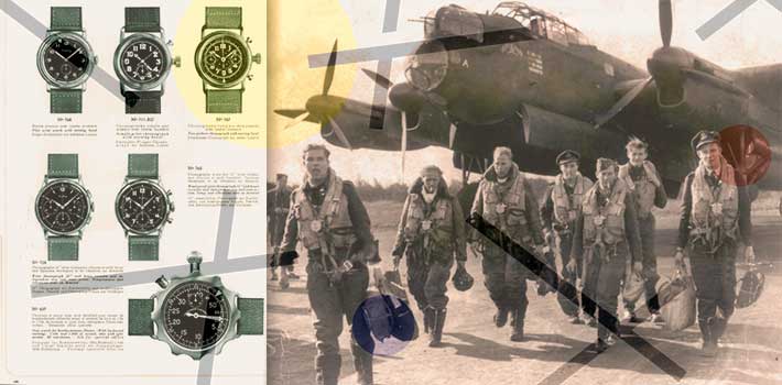 Breitling Pilot chronographes Royal Air Force Lancaster 1944